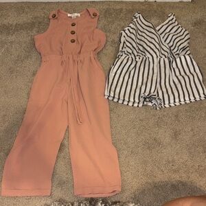 3T baileys blossoms romper set.